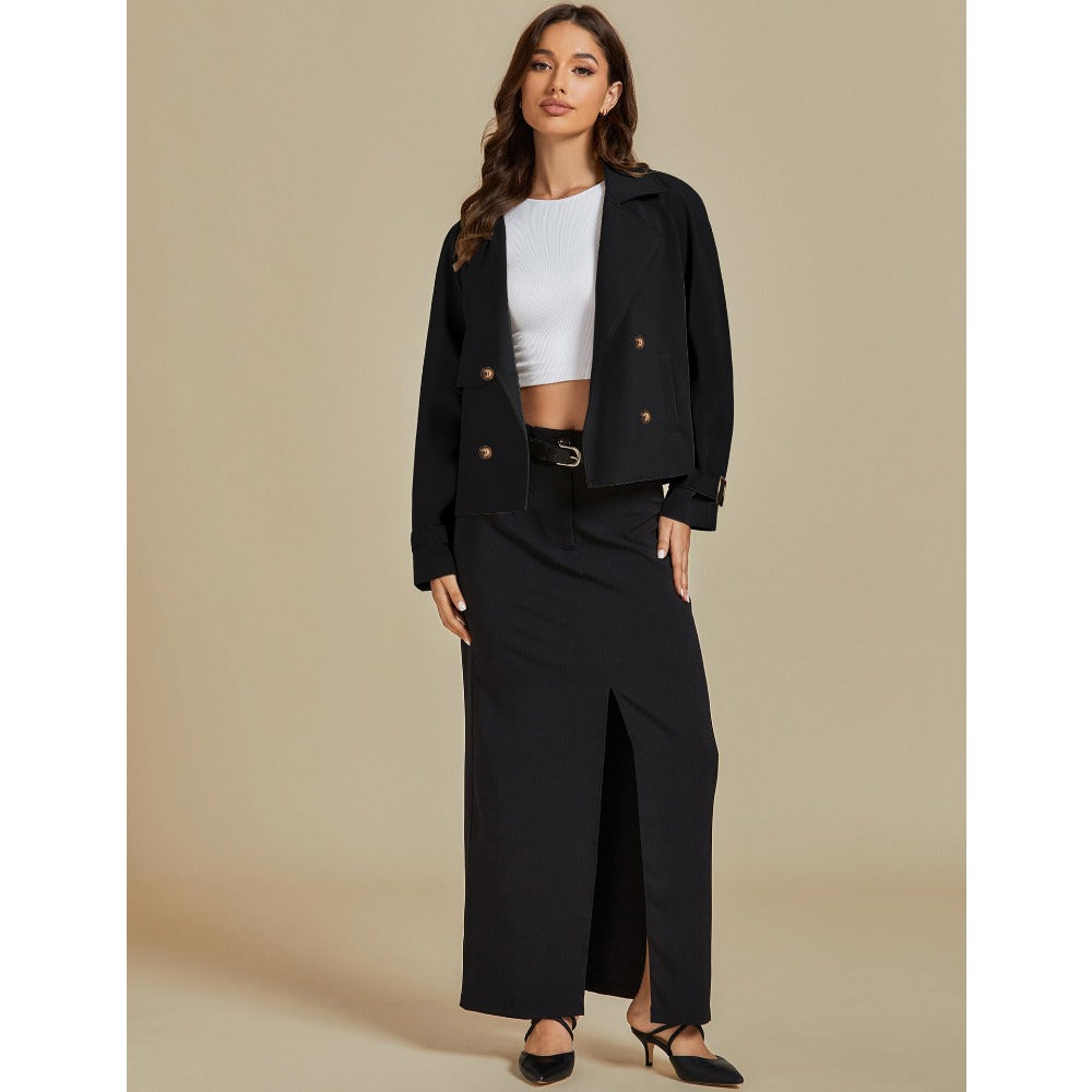 Giovanna Damen Doppelreiher Kurzjacke Mantel