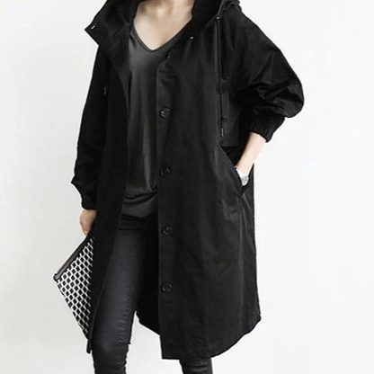 Norvielle Damen Regenjacke Wasserdicht Oversized