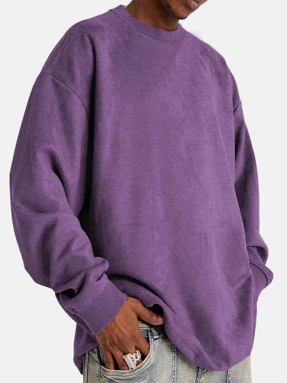Norvielle Herren Suede Pullover Klassisch