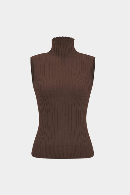 Damen Elegantes Strickset 3-teilig Gerippt