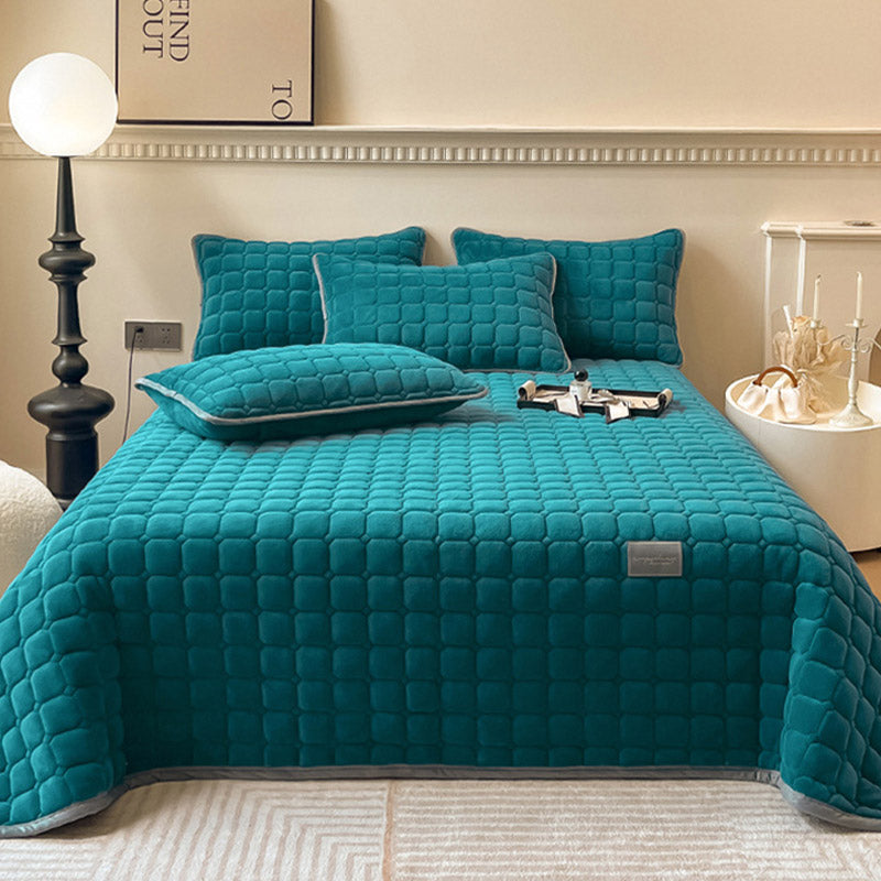 Weiche Tagesdecke Quadratisch Moderner Stil