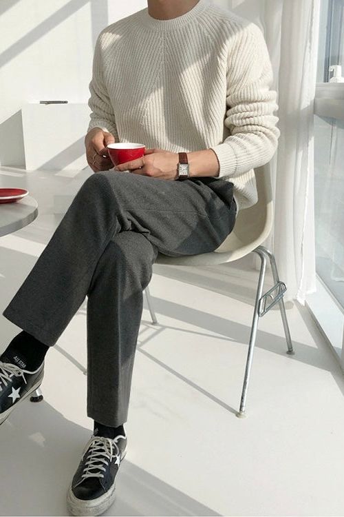 Norvielle Herren Gerippter Pullover Elegantes Design