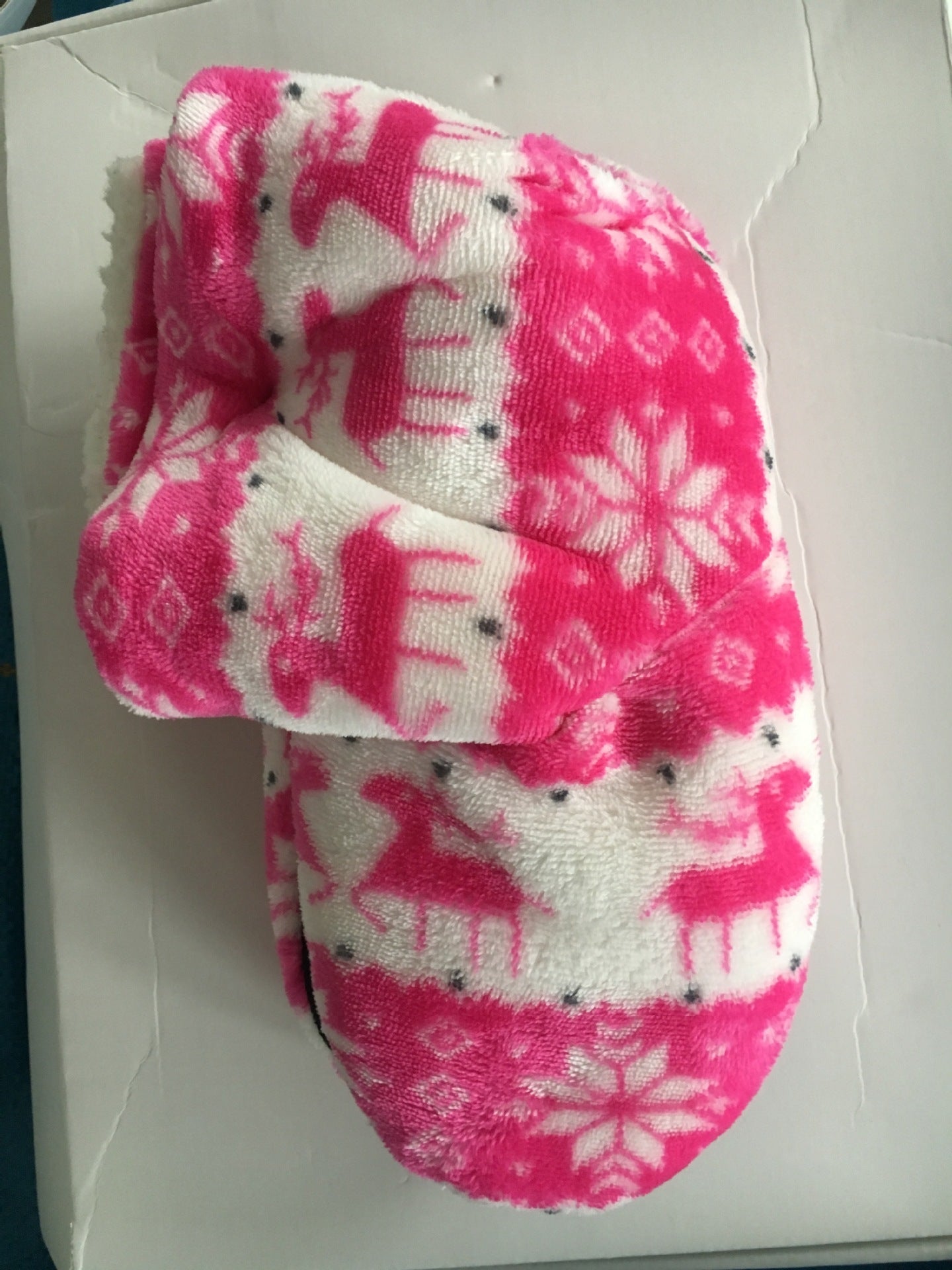 Weihnachtliche Damen Hausschuhe Korallenfleece Warm