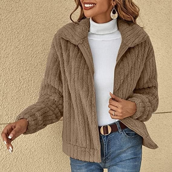 Damen Plüsch-Pullover Winterweich