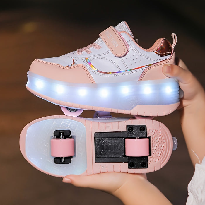 Kinder Lichtroller Sneaker Leuchtschuh Farbenfroh