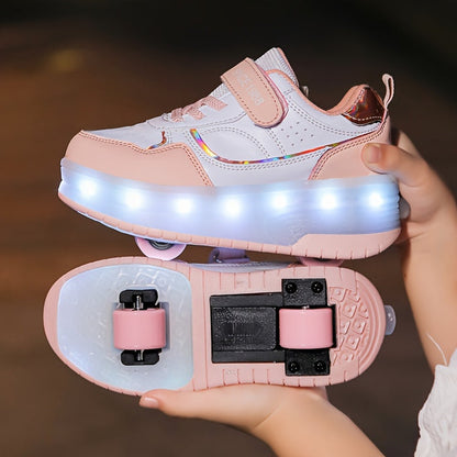 Kinder Lichtroller Sneaker Leuchtschuh Farbenfroh