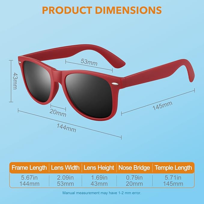 Retro Sonnenbrille Polarisiert 80er Style