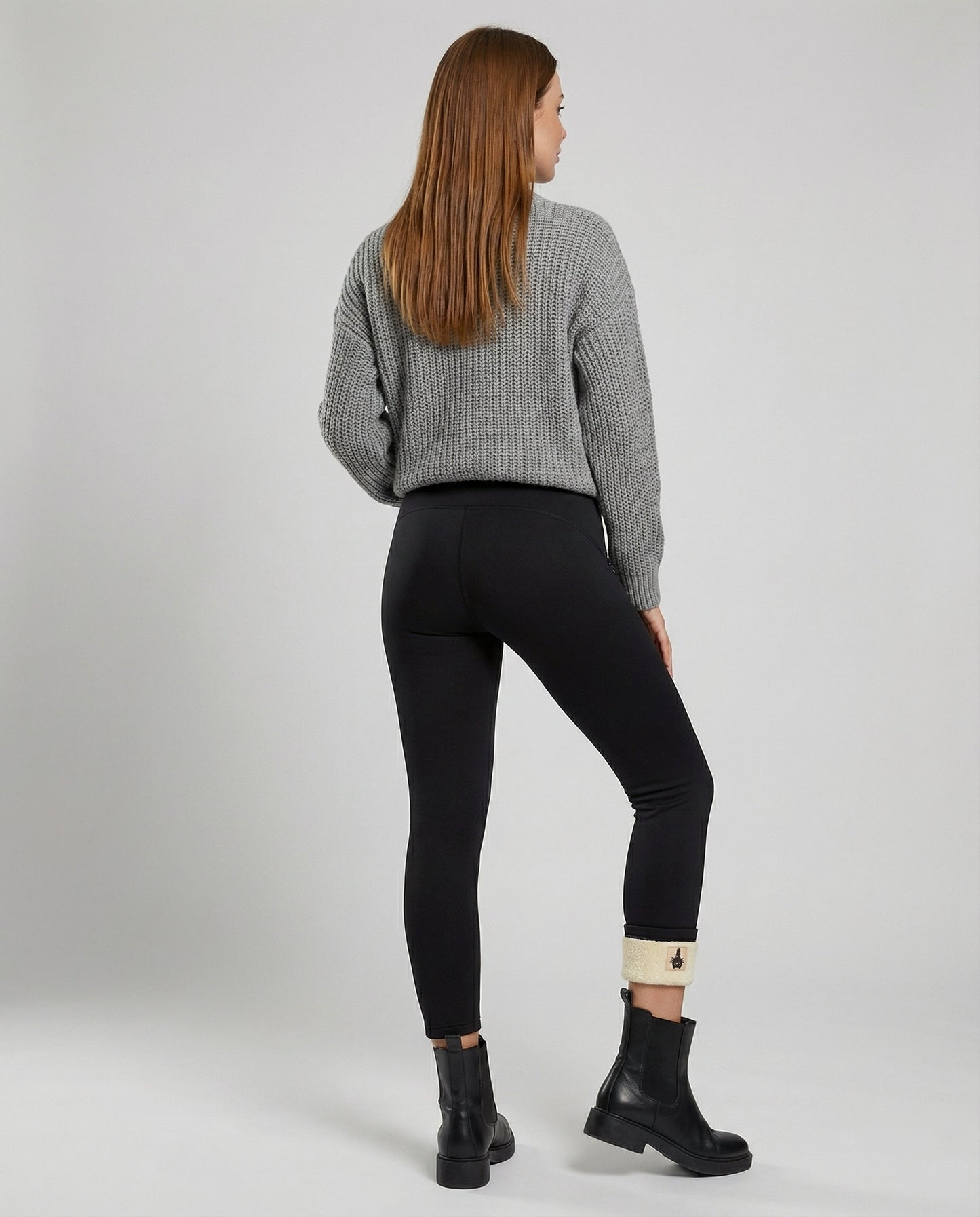 Damen Fleece Leggings Warm