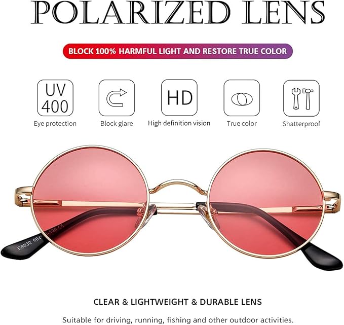 Norvielle Damen Runde Polarisierte Sonnenbrille