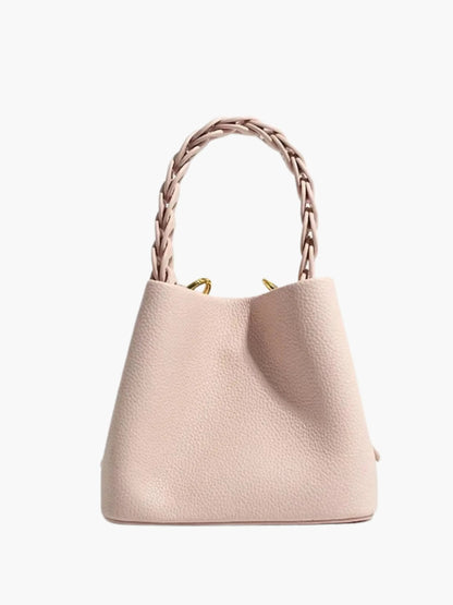 Yamina Damen Handtasche Strukturiert Geflochtener Griff