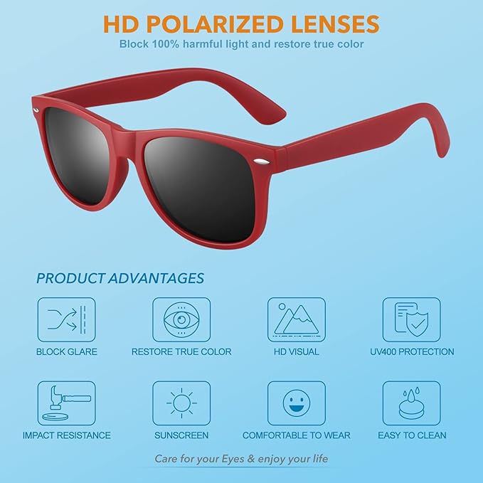 Retro Sonnenbrille Polarisiert 80er Style