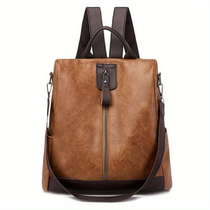 Damen Anti-Diebstahl Rucksack Veganer Stadt-Backpack Schwarz - Norvielle