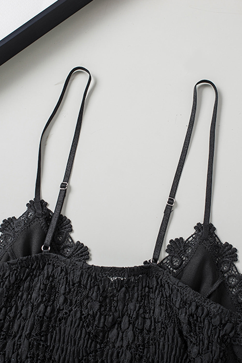 Damen V-Ausschnitt Cami Spitze Cropped