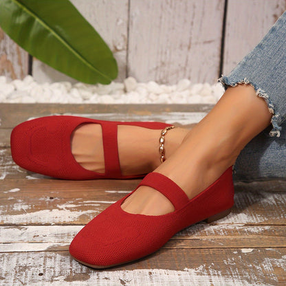 Norvielle Damen Ballerinas Einfarbig Schnürbar