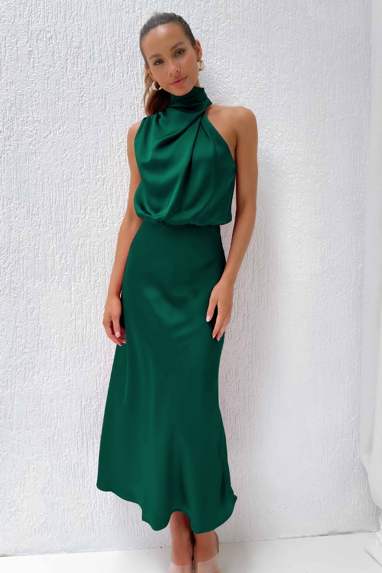 Damenkleid Neckholder A-Linie