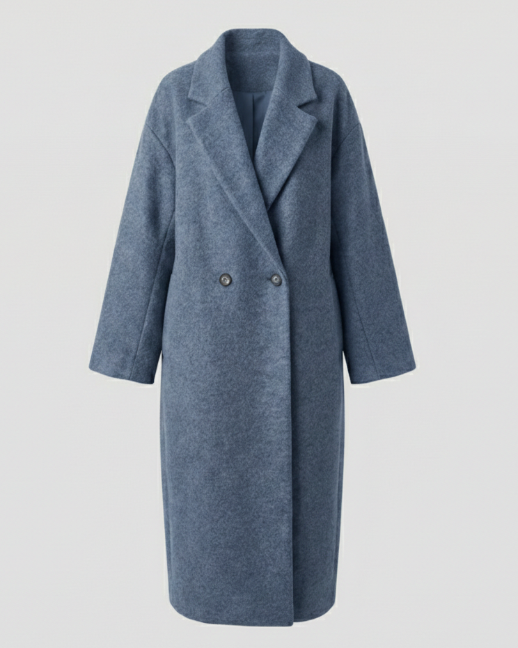 Damen Wollmantel Oversized