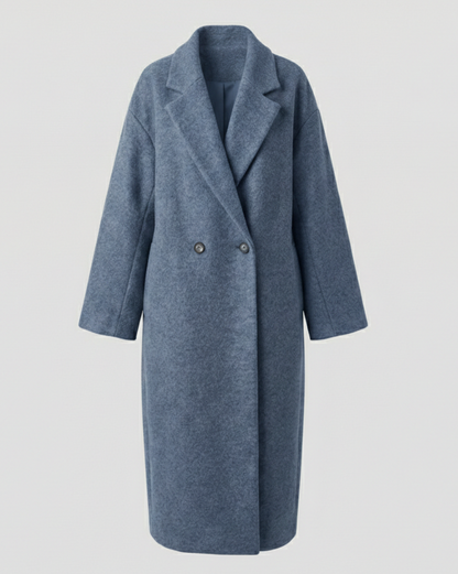 Damen Wollmantel Oversized