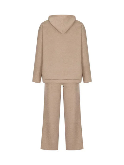 Damen Hoodie Set Gestreift Baumwolle
