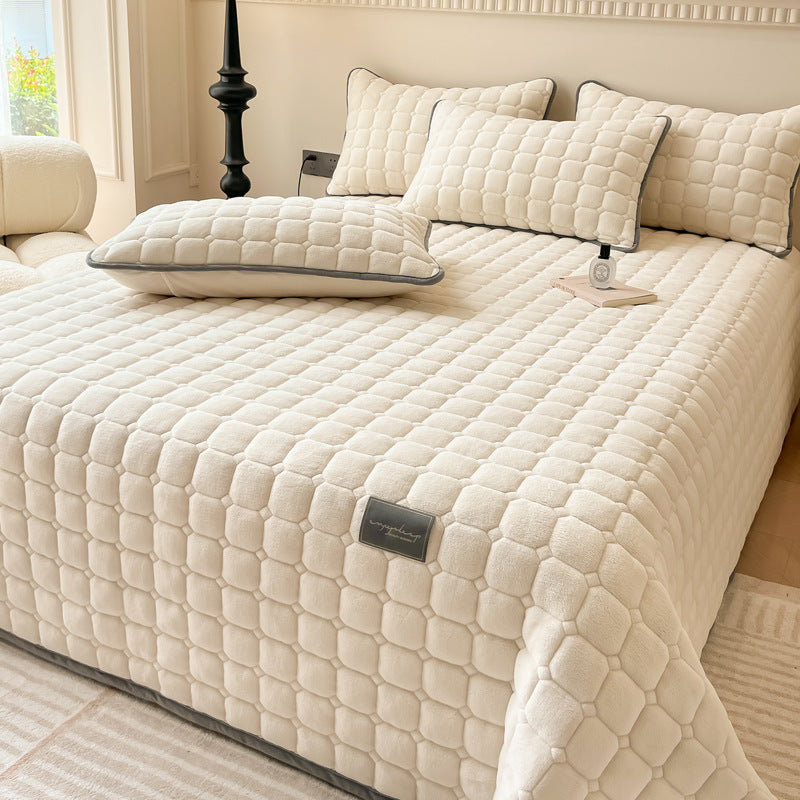 Weiche Tagesdecke Quadratisch Moderner Stil
