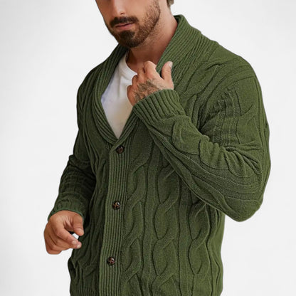 Herren Strickcardigan Klassisch mit Knöpfen