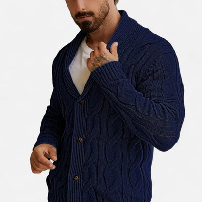 Herren Strickcardigan Klassisch mit Knöpfen
