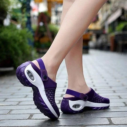 Norvielle Damen Orthopädische Slip-On-Schuhe Luftpolster
