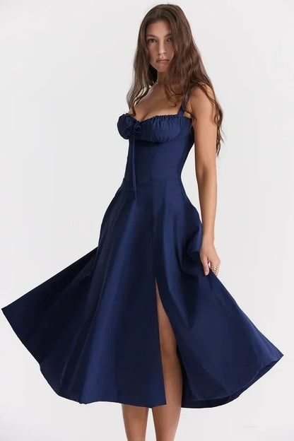 Damen Bustier-Sommerkleid Elegant Figurschmeichelnd