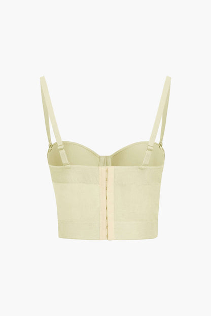 Damen Bustier- Figurbetonter Bügel-BH transparentes Mesh