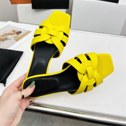 Damen Mittelhoch Schuhe Einfaches Kreuzdesign