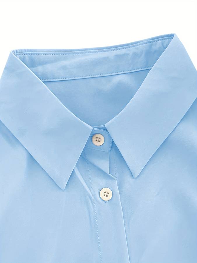 Damen Rüschenkleid Langarm Elegantes