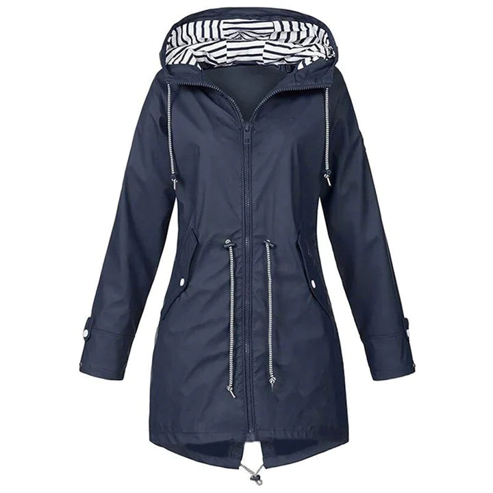 Norvielle Herren Regenjacke Wasserdicht Lang