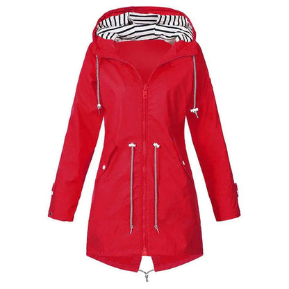 Norvielle Herren Regenjacke Wasserdicht Lang