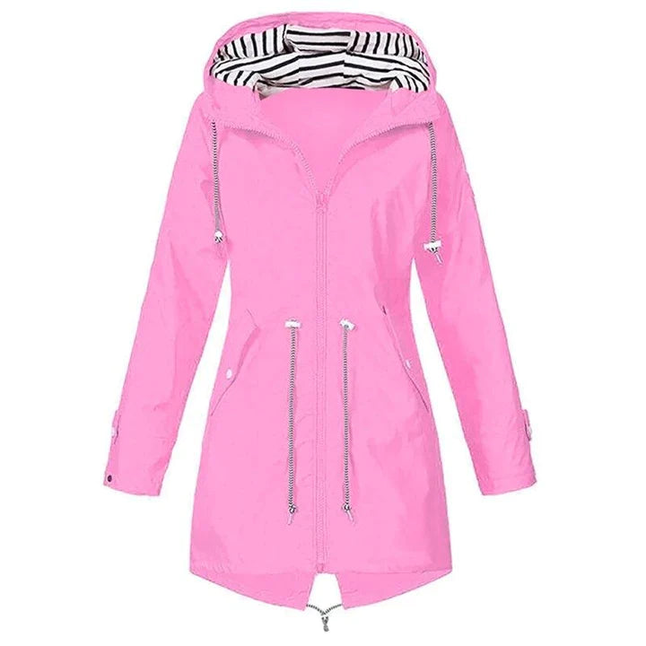 Norvielle Herren Regenjacke Wasserdicht Lang