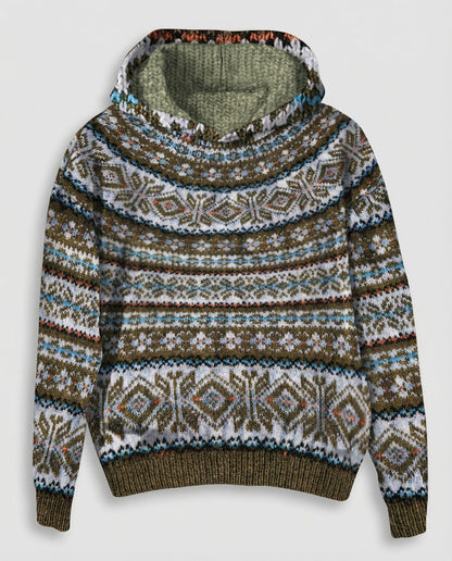 Damen Norweger Pullover Warm