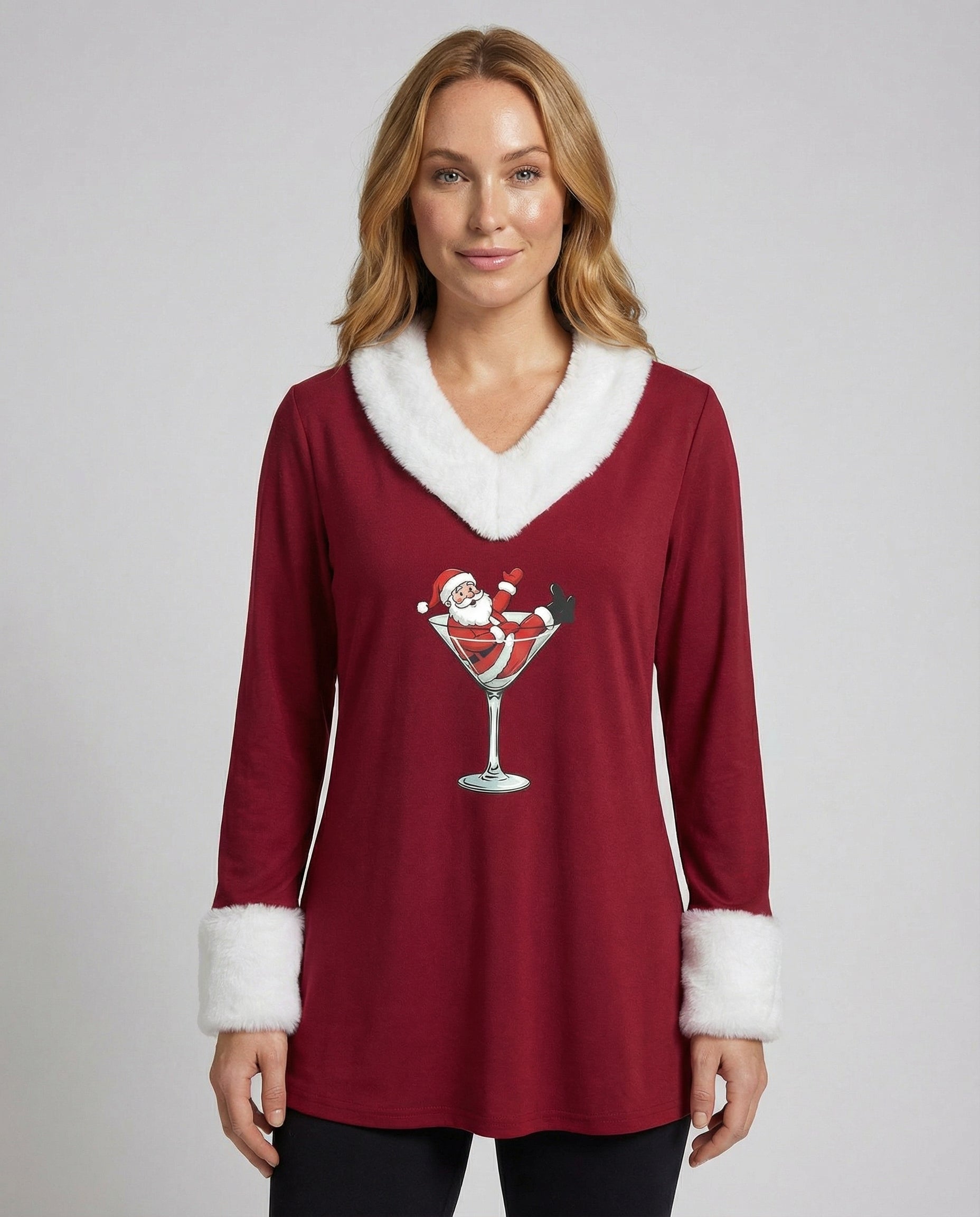 Weihnachtstopf Plüsch Damen - Norvielle