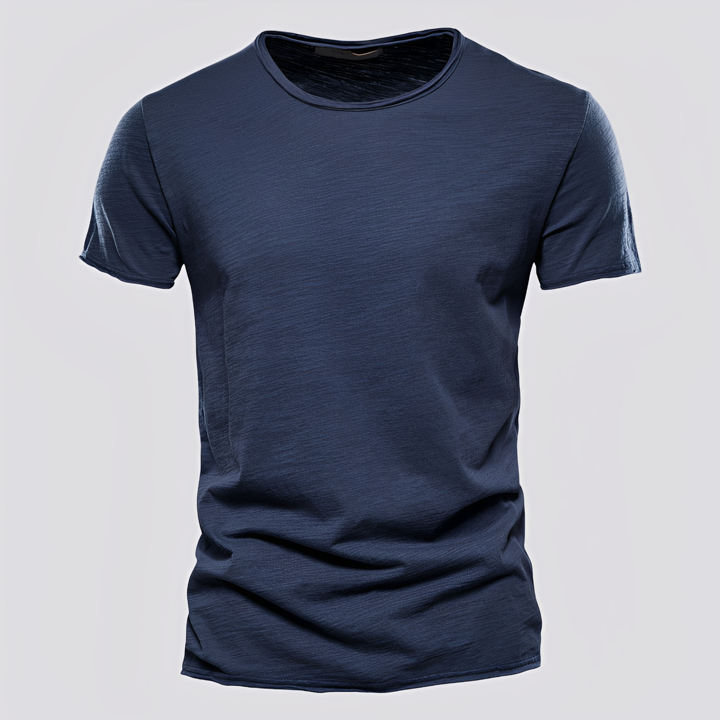 Herren T-Shirt Rundhalsausschnitt Baumwolle Bequem