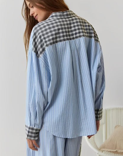 Damen Pyjama-Set Lässig Locker Sitzend