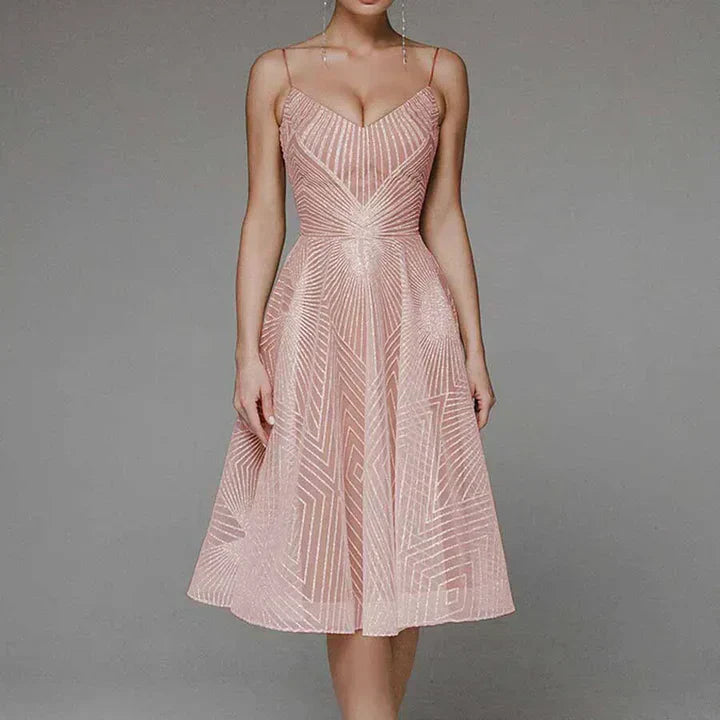 Elegantes Damen A-Linie Cocktailkleid