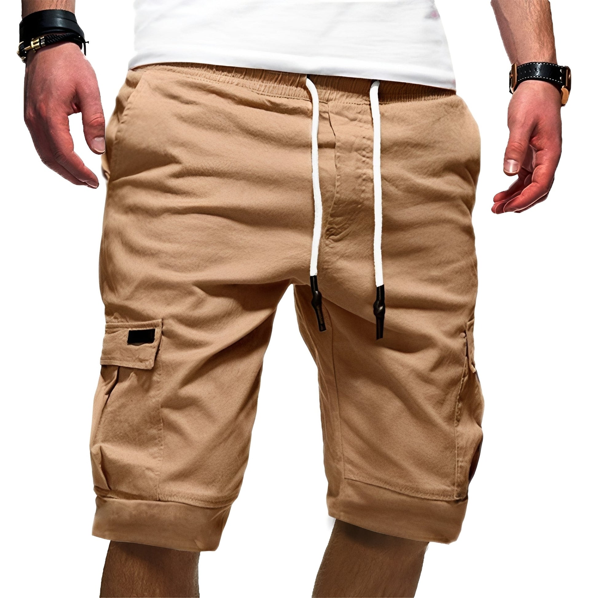 Damen Cargoshorts Lässig Locker Sitz Schwarz - Norvielle