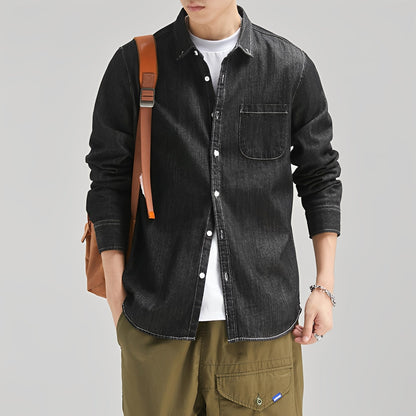 Dale Herren Jeanshemd Mit Tasche