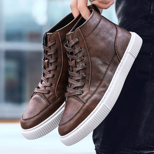 Albert Herren High- Sneaker Lässig Schwarz - Norvielle