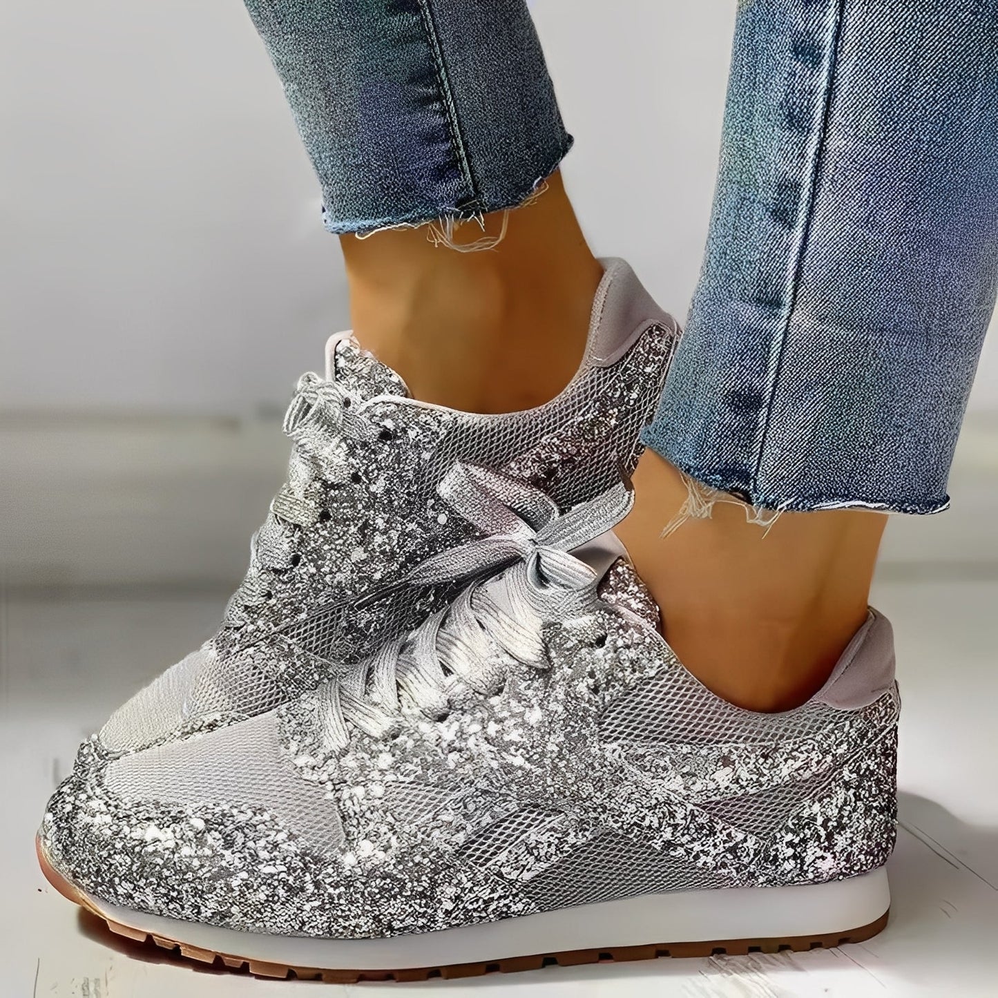Berley Damen Glitzerschuhe Glitter