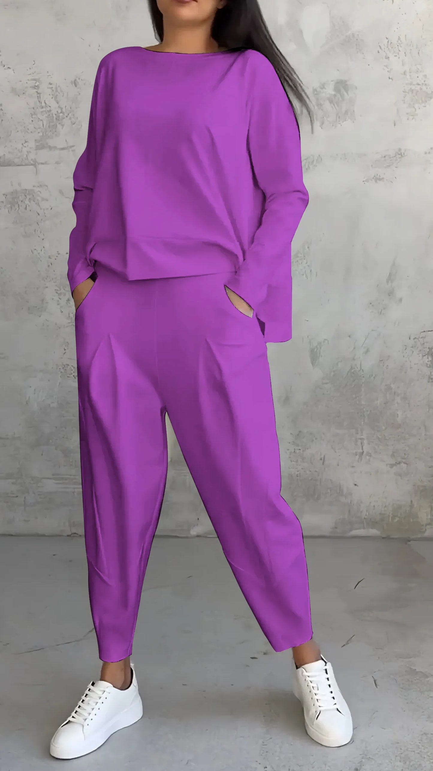 Damen Zweiteiliges Set Relaxed Fit Modell