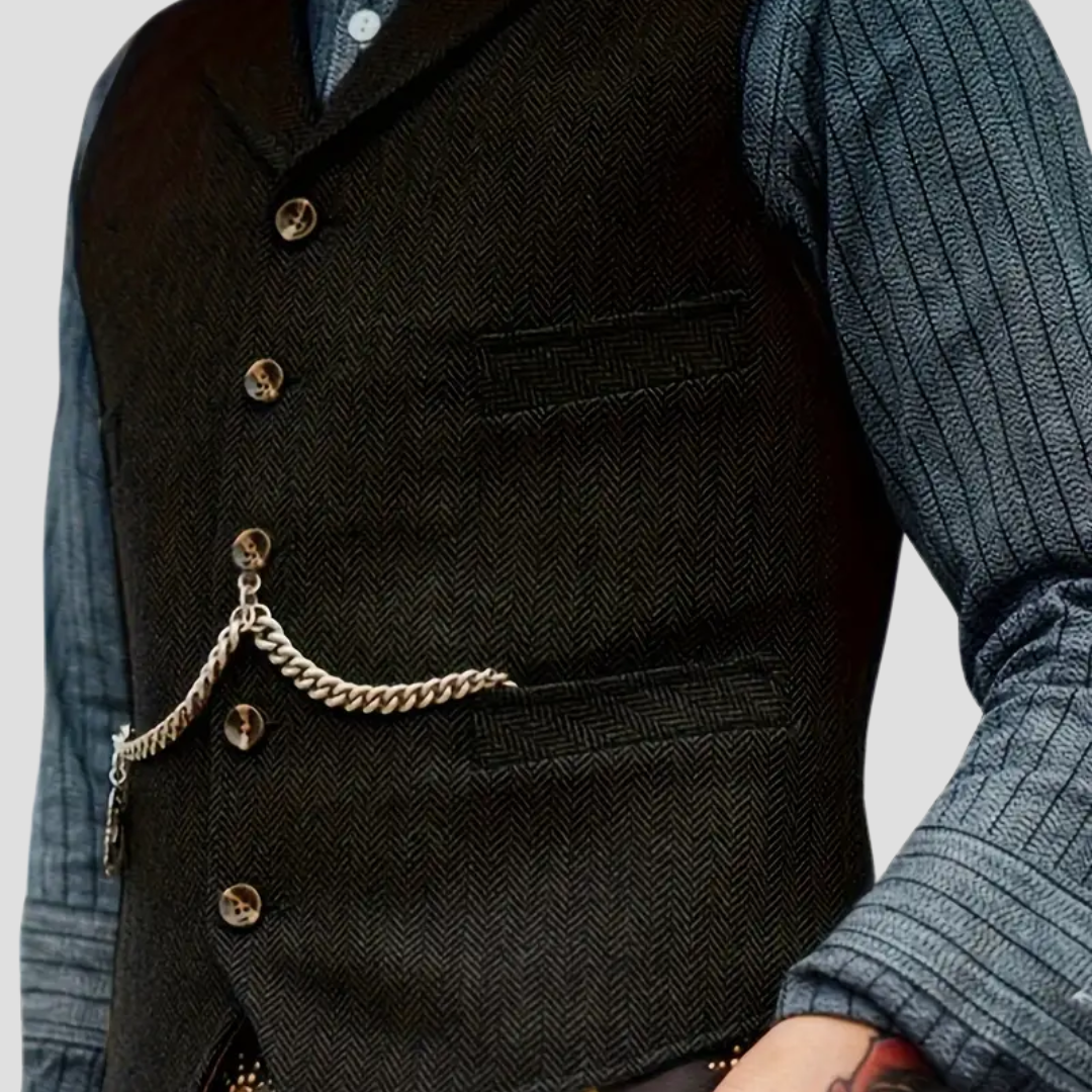 Herren Wollweste Tailored Look Vielseitig