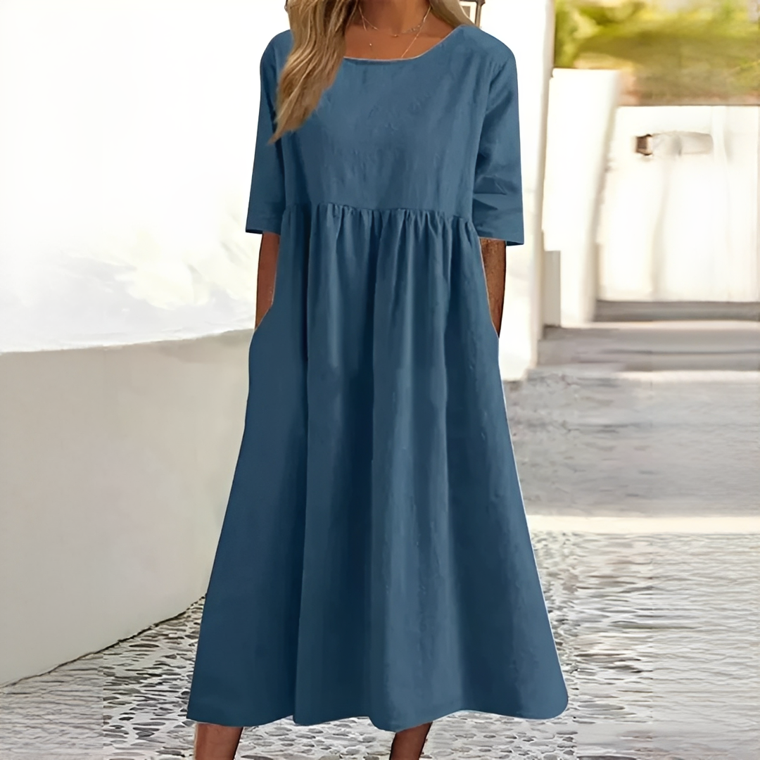 Ivanna Damen Sommerkleid Leichtes luftiges Design