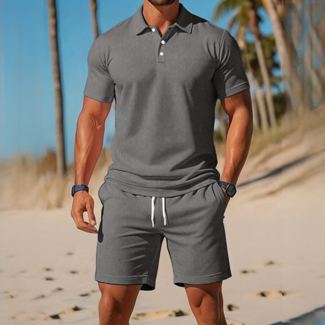 Männer Sommeroutfit Leicht Lässig Beige