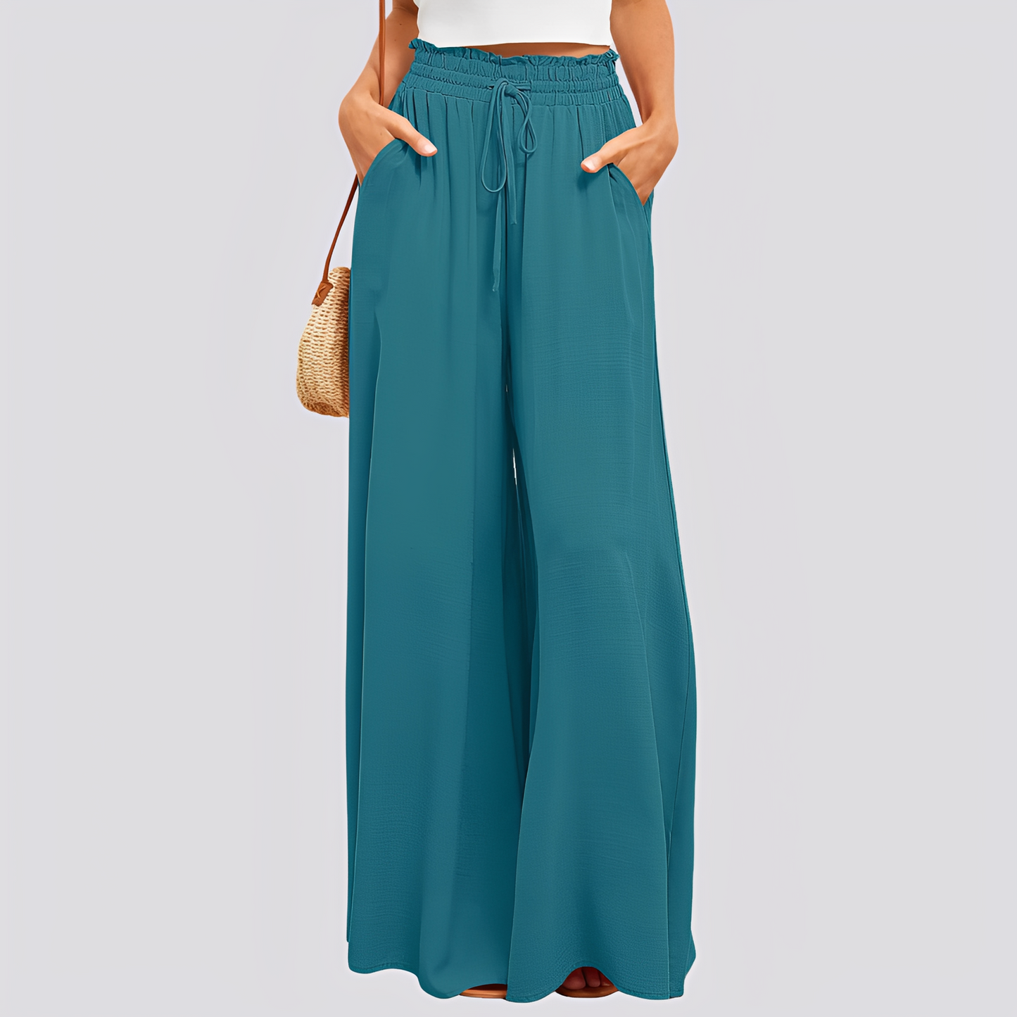 Damenhose Locker Sitzend Weites Bein