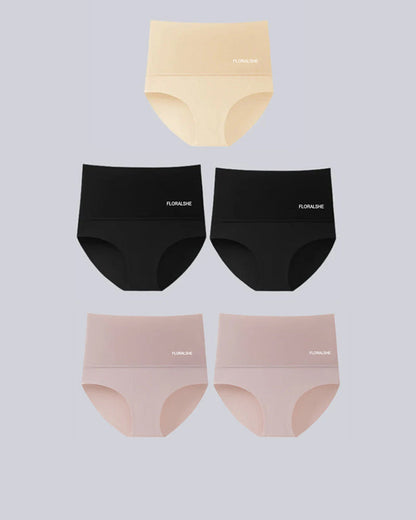 Hohe Taille Damen Slips 5er Pack Bauch-Kontrolle Shapewear