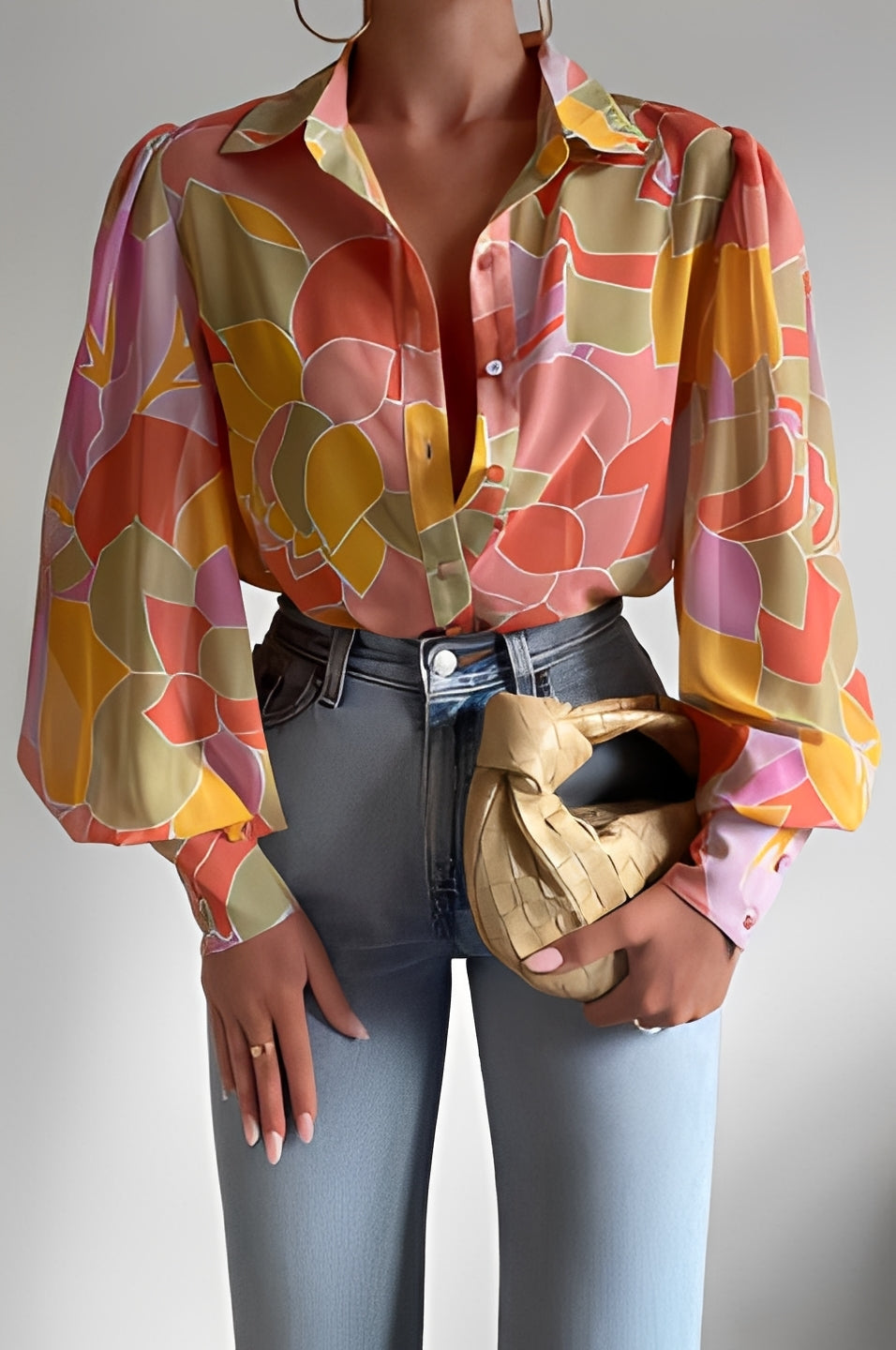 Damen Bluse Latzenärmel Baumwolle Weiß