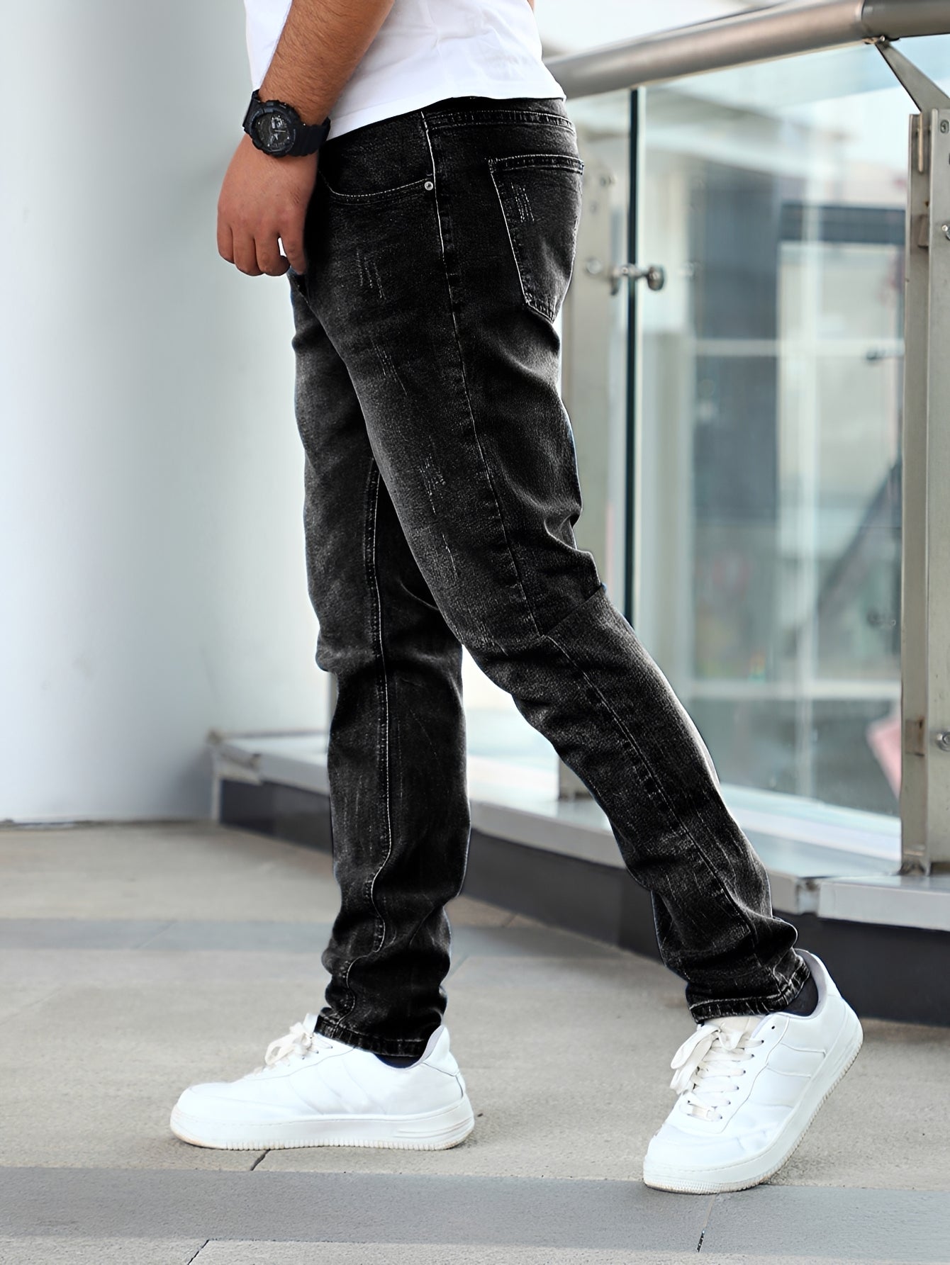 Herren Dehnbare Skinny Jeans Stretch
